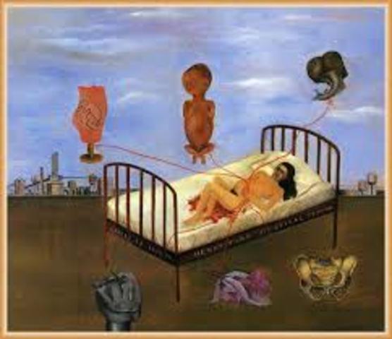 Realiza su autorretrato Aborto en Detroit,