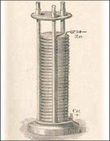 The first electric battery invented