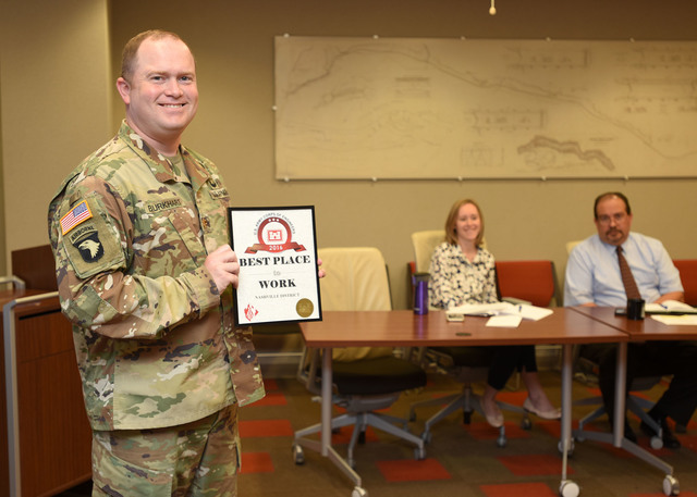 Nashville District named "Best Place to Work" in USACE
