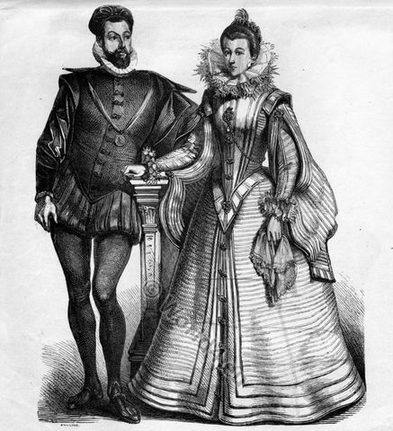 what men and women wore in 1500