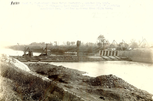 Lock & Dam F under construction