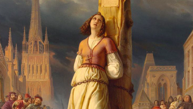 Joan of Arc burned at the stake
