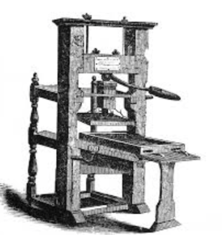 Johannes Gutenberg invents printing press