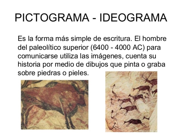 Pictogramas (6.000 al 4.000 a.C)