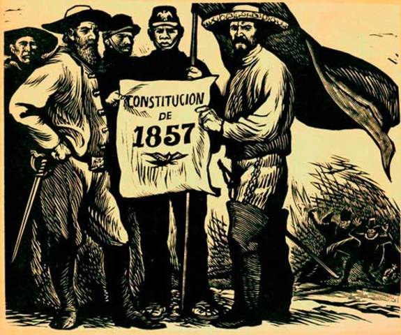 La constitución de 1857