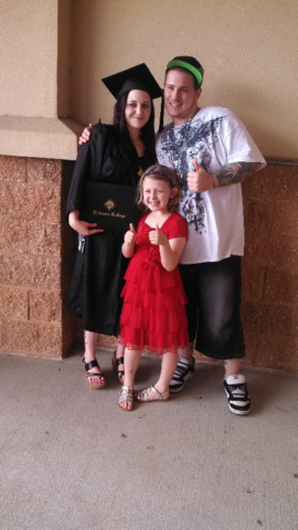 Mom graduated college