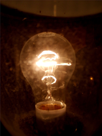 First Lightbulb Invented