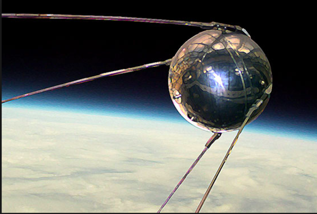 Sputnik blasts into space