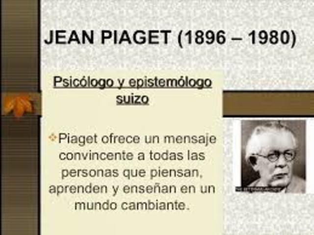 JEAN PIAGET, Nació en 1896