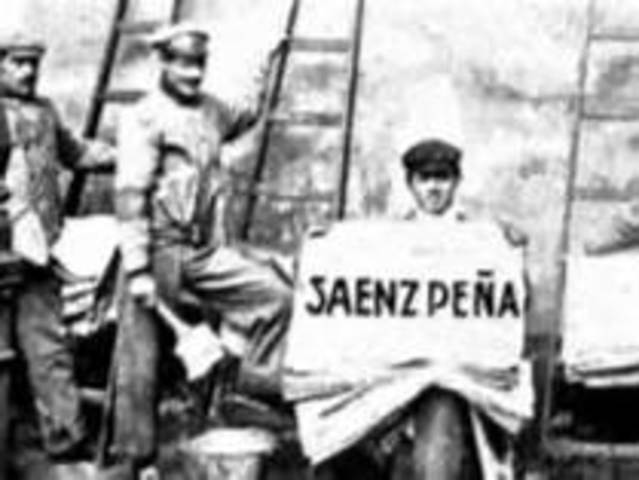 Ley Saenz Peña. Voto secreto, universal y obligatorio