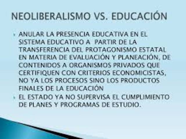 El estado Neoliberal fines de a decada del 70