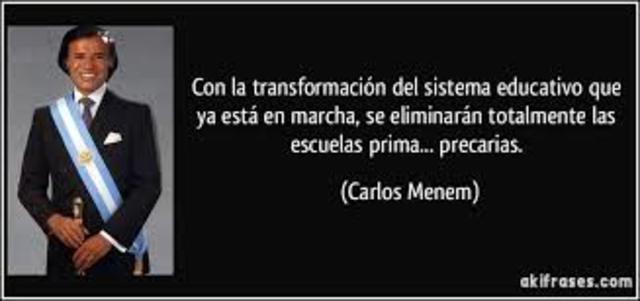 1° presidencia de Menem 1989-1995