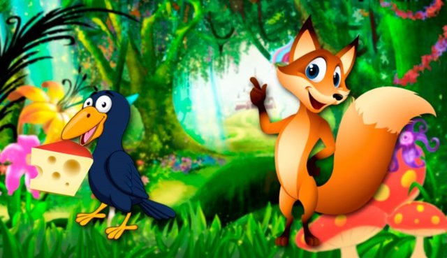 EL CUERVO Y EL ZORRO