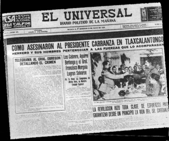 Carranza es asesinado