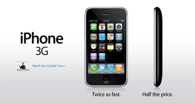 Apple lanzó iPhone 3G
