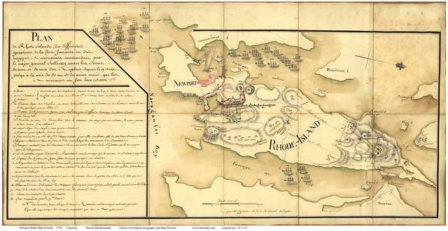 5000 French arrived Rhode Island