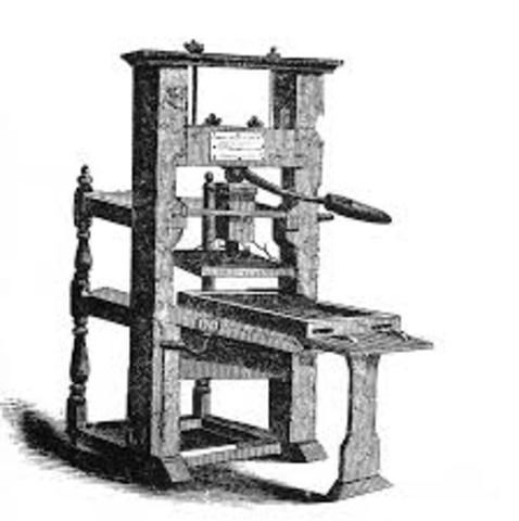 Johannes  Gutenburg printing press
