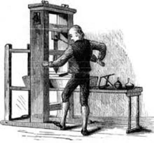 Johannes Gutenberg printing press