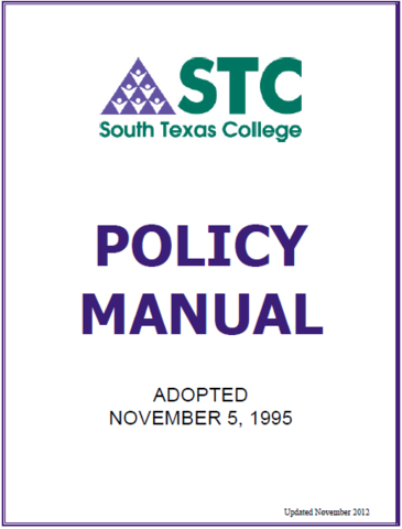 South Texas Community College - Policy #3200