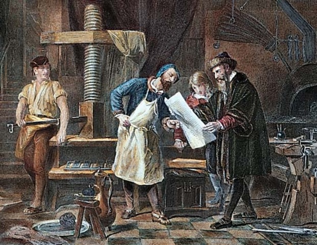 Johannes Gutenberg Printing Press