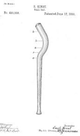 The patent No. 430,388 bat