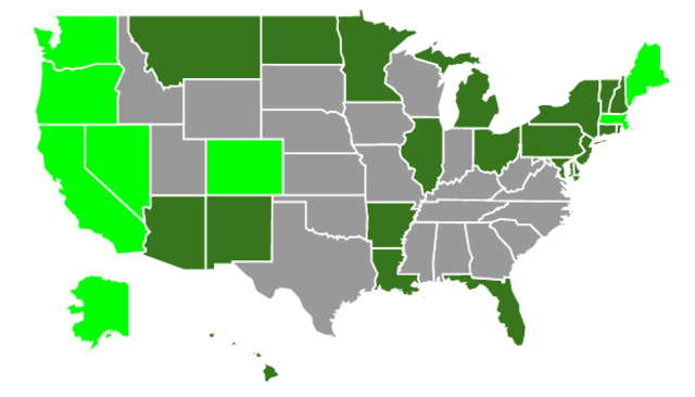 Legalization of Marijuana in Eight States