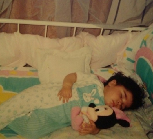 Descansando con mi peluche