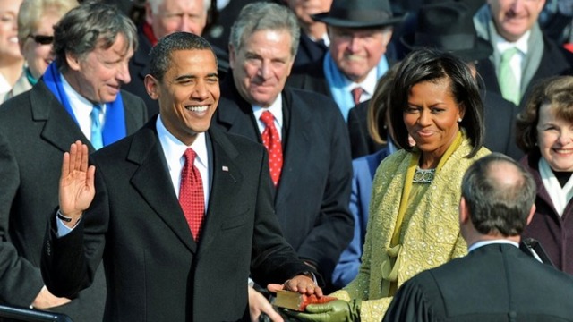 Barack Obama becomes President