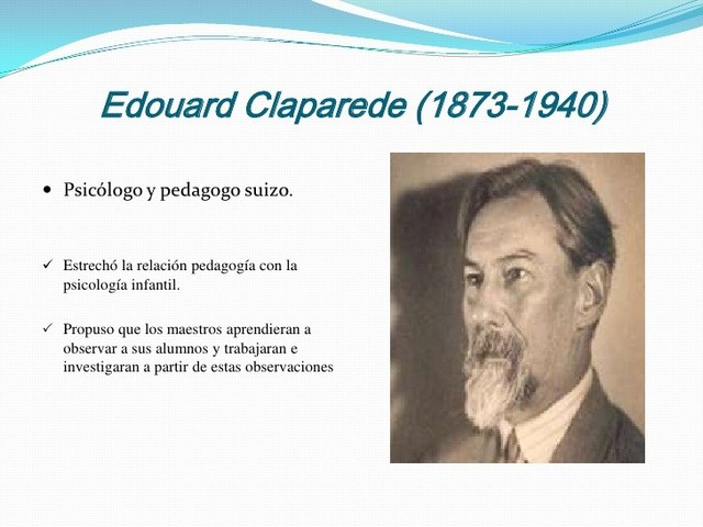 EDOUARD CLAPARADE: PEDAGOGIA FUNCIONAL