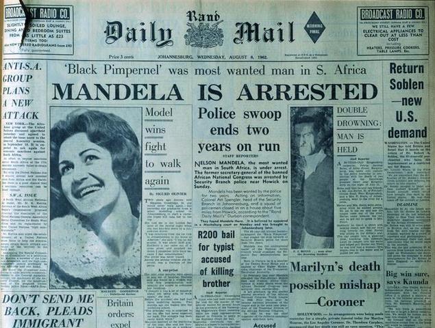 ME- Mandela is arrested