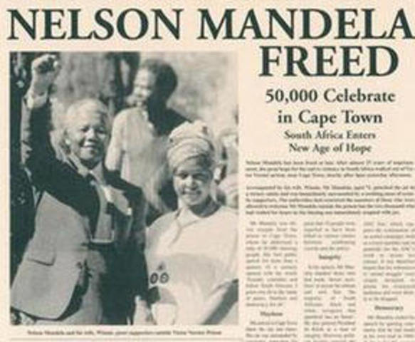 ME- Mandela is realized from prison