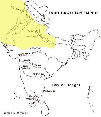 Bactrian Rule in northern India