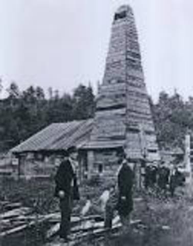 First Oil Well is Drilled