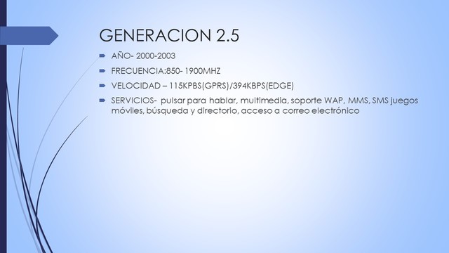 2.5 GENERACIÓN