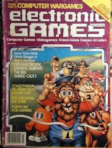 First video game magazine "Electronic Games"