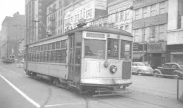 First electric trolley line, Richmond, Virginia