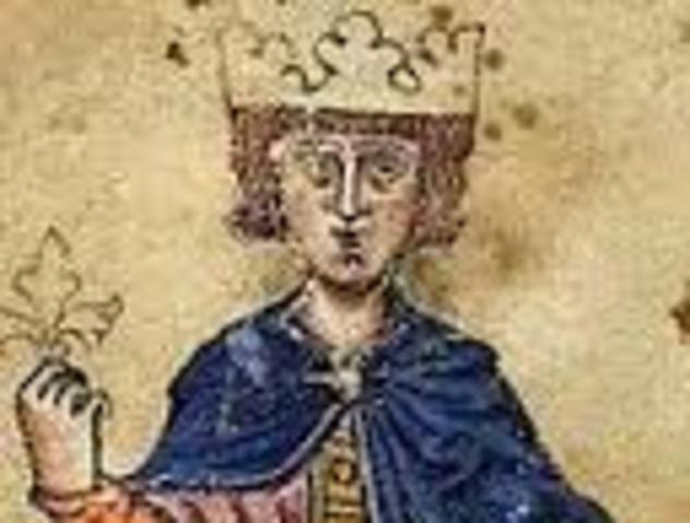 Muore Enrico VI° e sale al trono Federico II°, che ha solo 3 anni ed è affidato al Papa Innocenzo III°