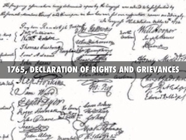 Declaration of Rights and Grievances (6)