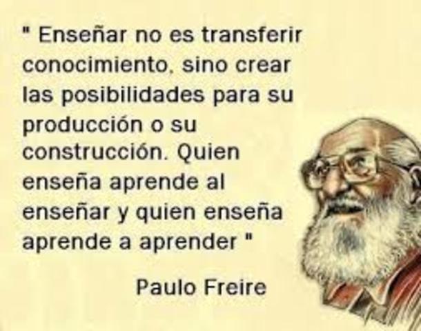 Paulo Freire (1921-1997) Pedagogía de la esperanza