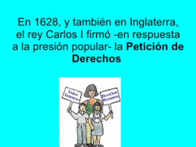 1628 PETICIÓN DE DERECHOS