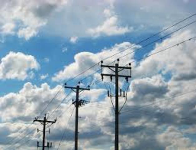 Electrical lines were built throughout most of rural America