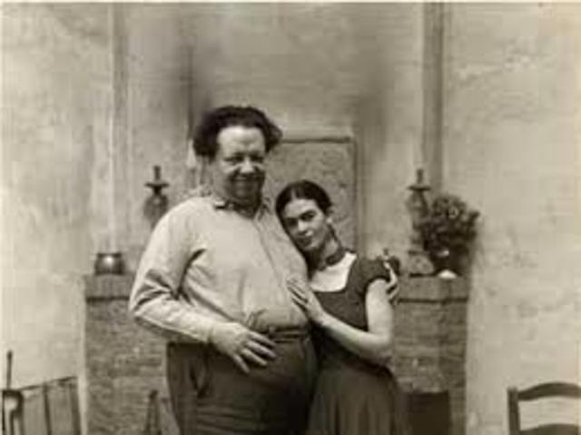 PRIMER MATRIMONIO CON DIEGO RIVERA