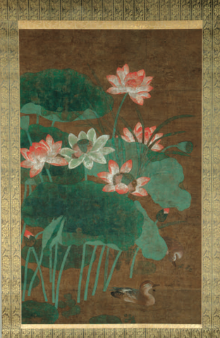Lotus Flowers and Ducks