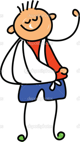 Me fracturé el codo