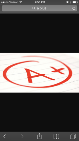 The time i got honor roll three times in a row