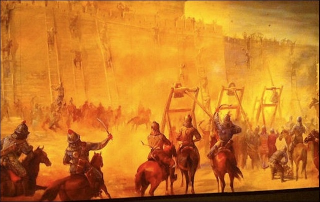 Mongols burn Baghdad.