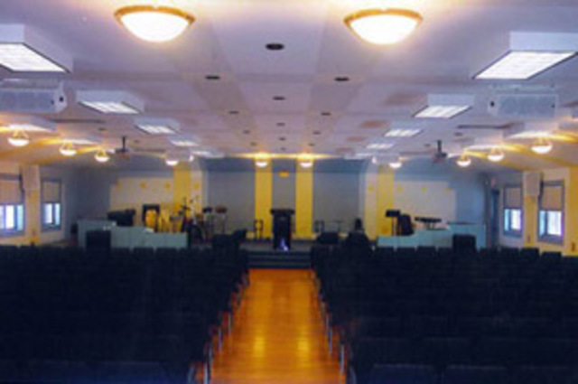 Singing to a large crowd