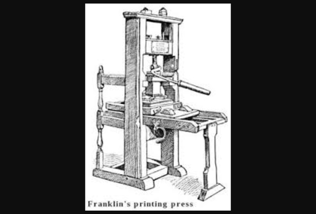 ME Ben starts his own printing shop, 1728