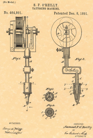 Primera máquina tatuadora
