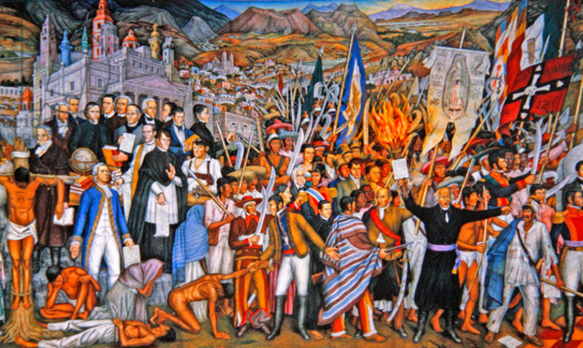 Juan O'Gorman's "Panel of the Independence - Father Hidalgo (Retablo de la Independencia - Hidalgo)
